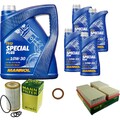 MANN-FILTER Inspektionspaket MANNOL 9 L 10W-30 Special Plus für Mercedes SLK 320