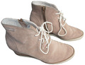 ESPRIT Keil-Stiefeletten Wildleder grau-braun, Gr. 40, Plateau-Booties, TOP!!!