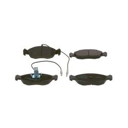 1x Bremsbelagsatz, Scheibenbremse BOSCH 0 986 461 764 passend für CITROËN