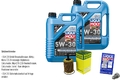 MANN-FILTER Ölfilter 10 L Liqui Moly Longtime High Tech 5W-30 für Skoda Superb