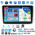 KAM+ 128GB 8-Core Carplay Android 14 Autoradio GPS NAVI DSP Für Peugeot 208/2008