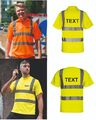 Hi-Vis T-Shirt od. Polo Workwear Warnschutzshirt Arbeitskleidung ENISO 20471