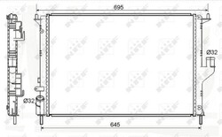 NRF Kühler Wasserkühler Motorkühlung Motorkühler Economy Class 53118A