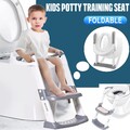 Faltbar Toilettentrainer Lerntöpfchen Baby WC Toilettensitz Mat mit Treppe Griff