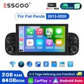 DAB+ 7" Android 15 Autoradio 2+64G Carplay GPS Navi RDS Für Fiat Panda 2013-2020