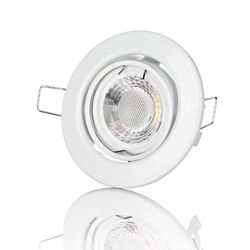 lambado® LED Einbaustrahler 230V - Deckenspot Einbauleuchte Weiß - 5W GU10 LED