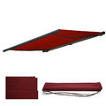 B-Ware Ersatz-Bezug für Markise H124, Vollkassette, Acryl bordeaux-rot