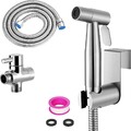 Bidet Brause mit Halter WC Hand Duschkopf Intim Hygiene Dusche Bad Set Edelstahl