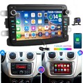 128G Android14 Autoradio Carplay GPS Navi RDS Kam Für Dacia Lodgy Sandero Duster