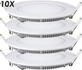10x LED Panel Einbaustrahler Einbau Leuchte Spot Deckenleuchte Rund flach slim