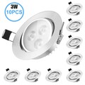 10x LED Einbaustrahler Innenbeleuchtung Einbauleuchten Decken Einbau Spot 230V