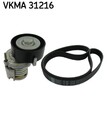 KEILRIPPENRIEMENSATZ FÜR FABIA I COMBI 6Y5, FABIA I 6Y2 - SKF VKMA 31216