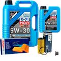 BOSCH Inspektionspaket 6 L Liqui Moly Longtime High Tech 5W-30 für BMW 3er G20