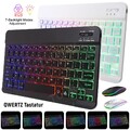 Beleuchtet QWERTZ Tastatur Maus für Huawei MatePad 11 SE T10 Honor Pad X9 X8 Pro