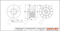 Dr!ve+ DP1110.13.0318 Kraftstofffilter für CITROËN DS  passend für FIAT OPEL