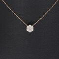Sale! Wert 760 € Brillant Anhänger mit Kette (0,10 ct) 750 18 Karat Rose Gold