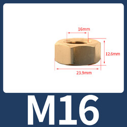 Messing Sechskantmuttern H59 Metrisch Mutter M1.4 M2 M3 M4 M5 M6 M8 M10 bis M24