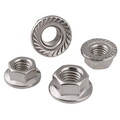 Linksgewinde Flanschmuttern Muttern Edelstahl 304 A2 V2A M5 M6 M8 M10 M12