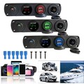 Auto KFZ Zigarettenanzünder 12V Steckdose mit Dual USB Ladegerät Buchse Einbau