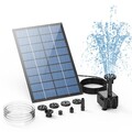 2,5W Solar Springbrunnen DIY Upgrade Solar Teichpumpe mit 1,2m Wasserleitung