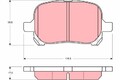 TRW Bremsbelagsatz, Scheibenbremse GDB3152 für LEXUS TOYOTA