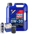 Motoröl 0W30 LIQUI MOLY Synthoil Longtime Plus 5L+MAHLE Ölfilter +Spülung