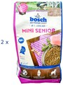 (€ 9,48 /kg) Bosch Mini Senior Hundefutter 7+ für Mini-Hunde-Senioren: 2 x 1 kg