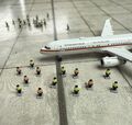 für Herpa Wings 1:500 60x Ground staff Bodenpersonal GSE / Airport Accessoires