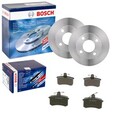 BOSCH BREMSSCHEIBEN 245mm + BELÄGE HINTEN passend für Audi 80 B3 80 B4 8C2 B3
