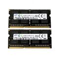 Samsung Speicher 2pcs 4GB 2RX8 DDR3 1333MHz PC3-10600S 204PIN SODIMM Laptop RAM