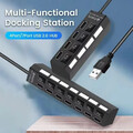 Für PC Laptop USB 3.0 Hub 4/7-Port Splitter Adapter mit Aktiv Netzteil Verteiler