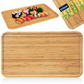 Servierbrett aus Holz Servierplatte Serviertablett  Holzbrett 44x25x1,5 cm