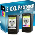 XL TINTE PATRONEN für CANON PG-510 + CL-511 PIXMA MP240MP250 MP280 MP4