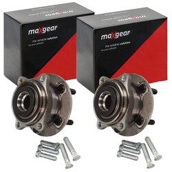 2X MAXGEAR RADLAGER-SATZ HINTEN VORNE PASSEND FÜR HYUNDAI GRAND IX55 SANTA KIA