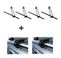 4x Fahrradträger ORION+Relingträger VDP L120 für für VW Golf Kombi ab 94