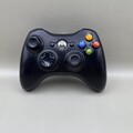 Original Microsoft Xbox 360 Wireless Controller Schwarz Gebraucht