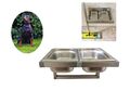 Futternapf Fressnapf Hundebar Hund Edelstahl Futterstation Napf Wandmontage Neu