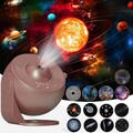 13 in 1 LED Galaxy Projektor Nachtlichter Sternenhimmel Lampe Nebula Starry Erde