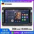 Für VW Polo 9N Golf Jetta MK4 Passat B5 T5 Android14 Autoradio GPS Carplay 2+64G