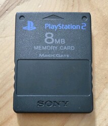 Sony Playstation 2 - PS2 - Memory Card 8 MB Original in schwarz ⚡