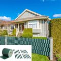 65M PVC Zaunfolie Grün Sichtschutz Rolle blickdicht Doppelstabmatten Zaun NEU