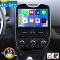 10.1" 4+64GB Android 15 Apple CarPlay Autoradio Navi GPS RDS Für Renault Clio 4