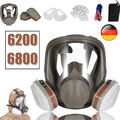 6200/6800 Vollmaske.Atemschutzmaske mit Filter Vollgesichtsmaske Gasmaske DE！
