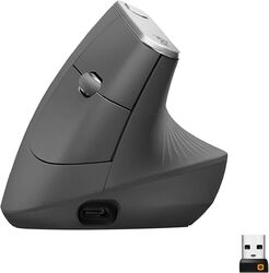 Logitech MX Vertical, Ergonomische Maus, Bluetooth und 2.4 GHz, 4000 DPI Sensor