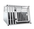 Aluminium Hundetransportbox - 82x80x60cm - Transportbox fürs Auto - Hundebox