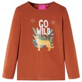 Kinder Langarmshirt mit Tier Rundhalsausschnitt Pullover Sweatshirt T-Shirt vida
