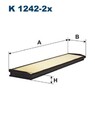 Filtron K 1242-2x Filter, Innenraumluft für MERCEDES-BENZ Heizung/Lüftung