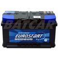 Autobatterie - Starterbatterie EUROSTART 12V 80Ah 710A/EN TOP QUALITÄT