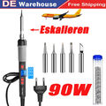 90W 220V  Profi Lötkolben Set Lötset Feinlötkolben Regelbar Soldering Iron Kit