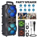 BLUETOOTH 5.2 LAUTSPRECHER RGB SUBWOOFER MUSIKBOX BOOMBOX LED PARTY MIT MIKROFON
